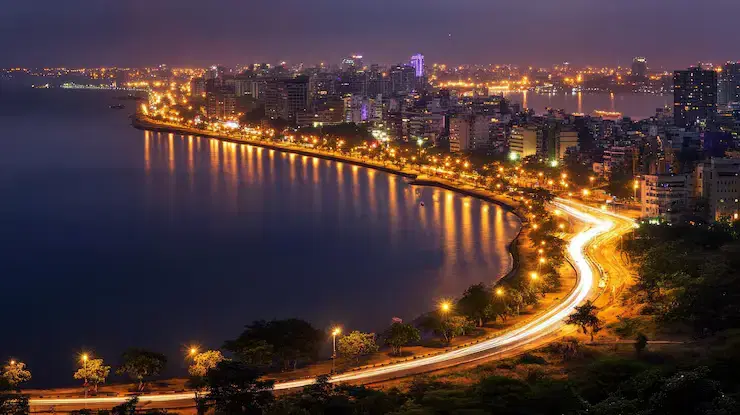 Mumbai skyline at dusk
